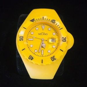 Women's Carlo Milano Yellow Jelly Watch